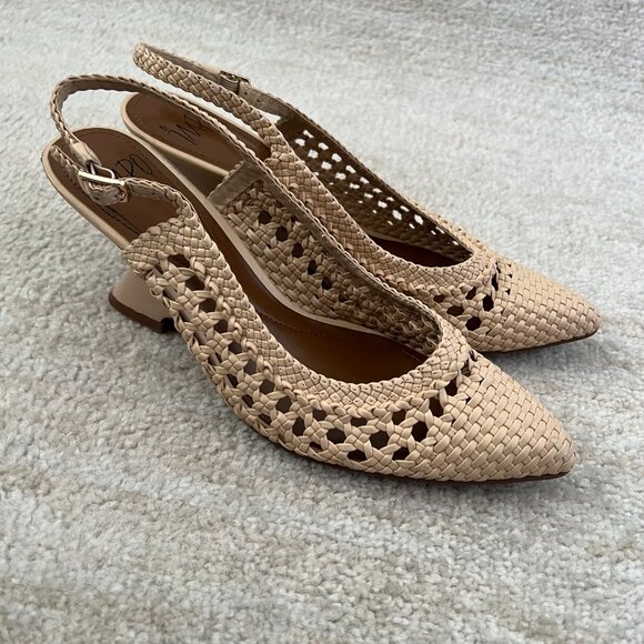 Impo Vasanti Boho Wedge Slingback Sandals Heels Shoes 8.5 - Picture 4 of 11